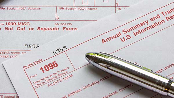Federal Form 1096