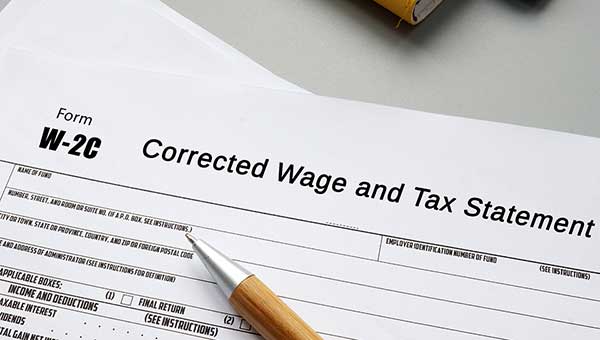 Federal Form W-2C